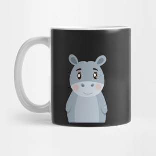 Baby Hippo Illustration Mug